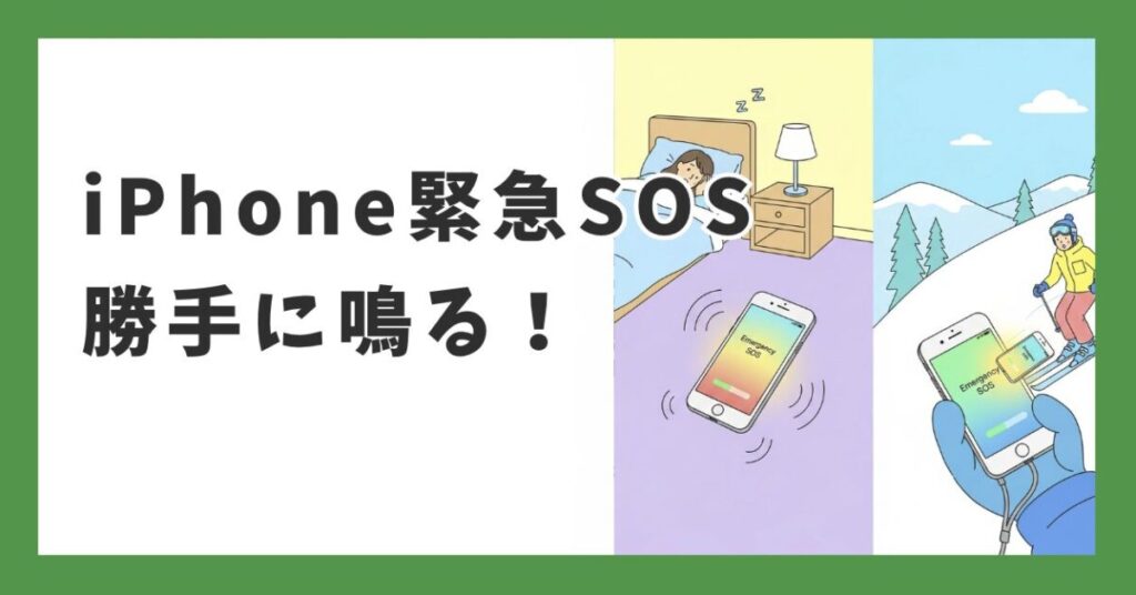 iPhone緊急SOSが勝手に鳴る